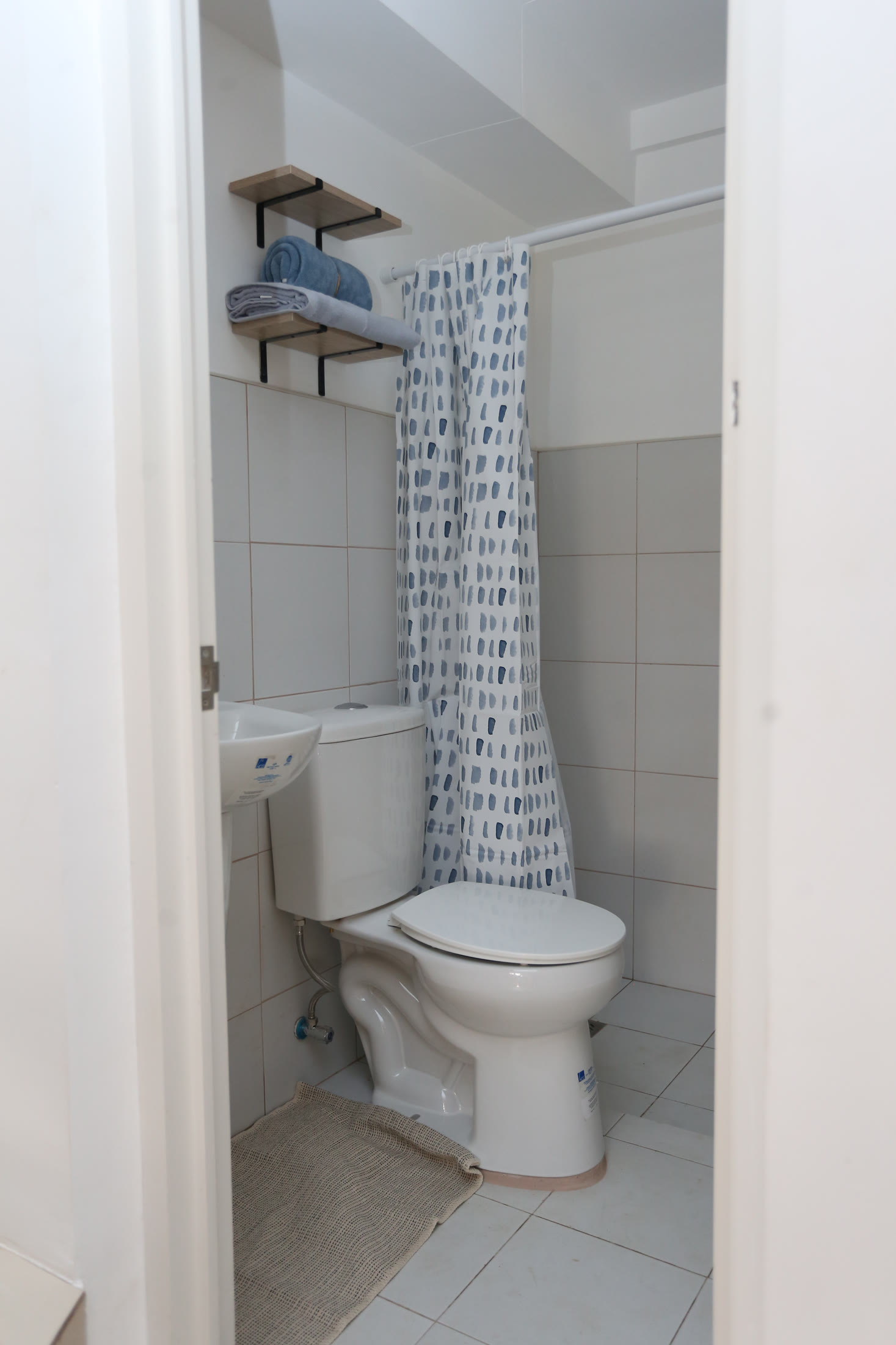 Finished bathroom inside the Levana model home